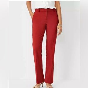 EUC Ann Taylor Factory Beautiful Bold Red Trouser Pants in size 4